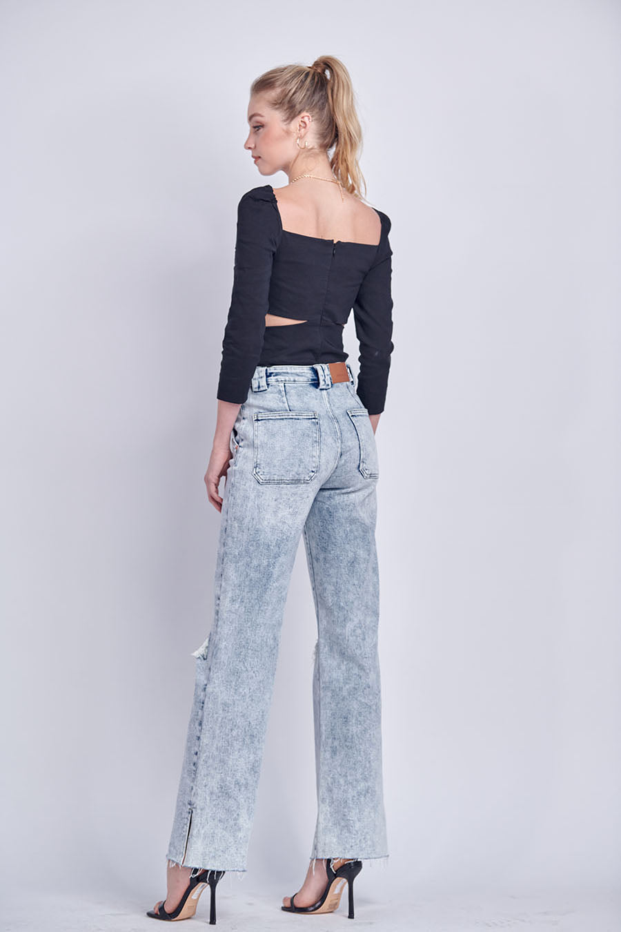 Charlotte 90's Vintage Stretch Wide Jeans (Reg & Plus)