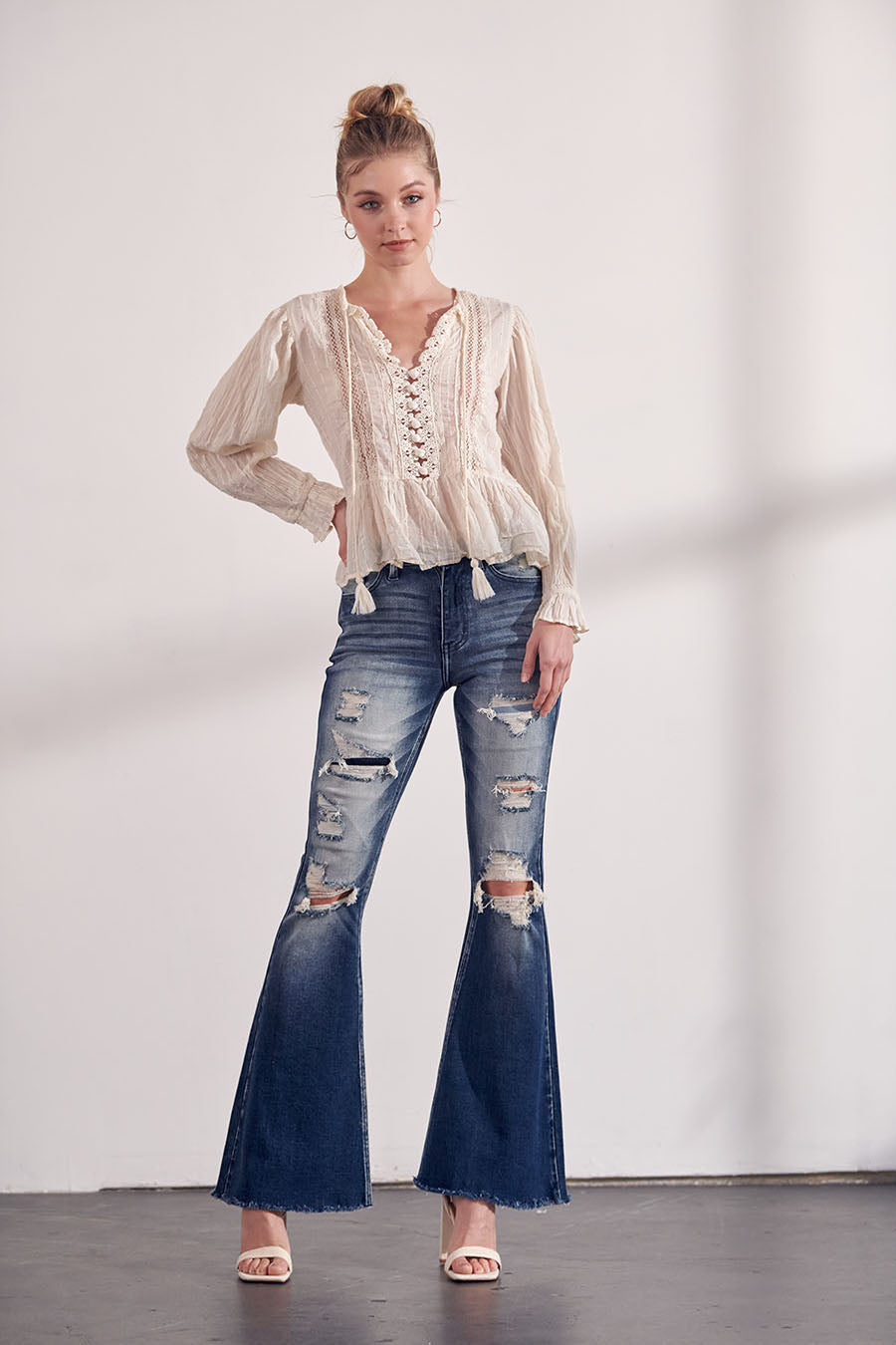 Olivia High Rise Super Flare Jeans