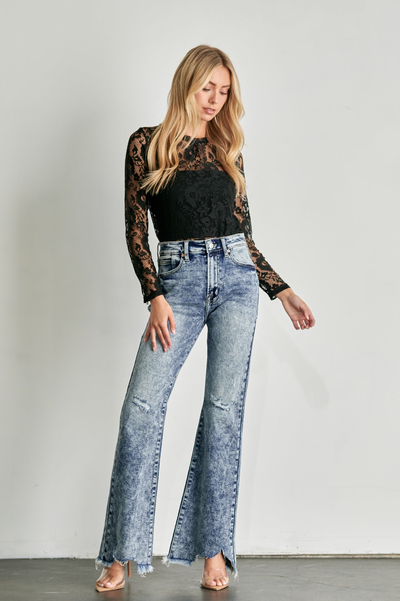 Valentina High Rise Stretch Flare Jeans