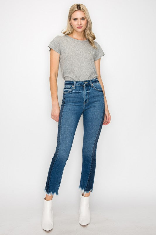 Faith High Rise Slim Straight Jeans (Reg & Plus)