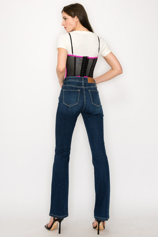 Allison High Rise Skinny Bootcut Jeans (Reg & Plus)