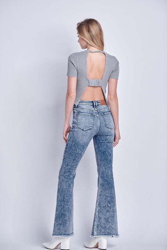 Eileen High Rise Stretch Flare Jeans
