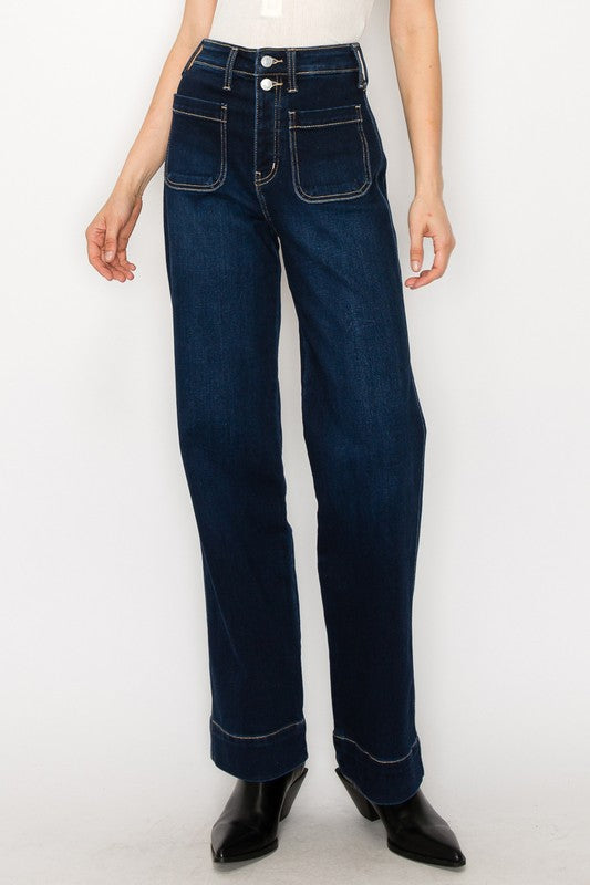 Ximena High Rise Modern Wide Jeans (Reg & Plus)