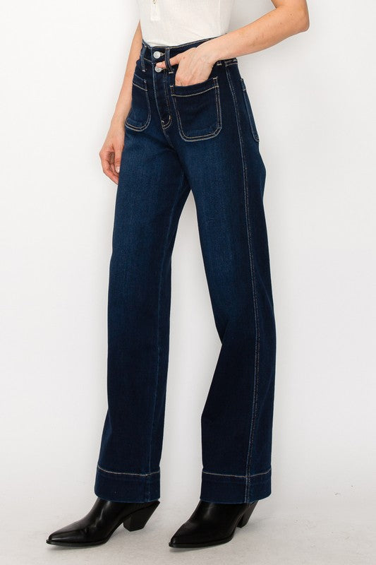 Ximena High Rise Modern Wide Jeans (Reg & Plus)