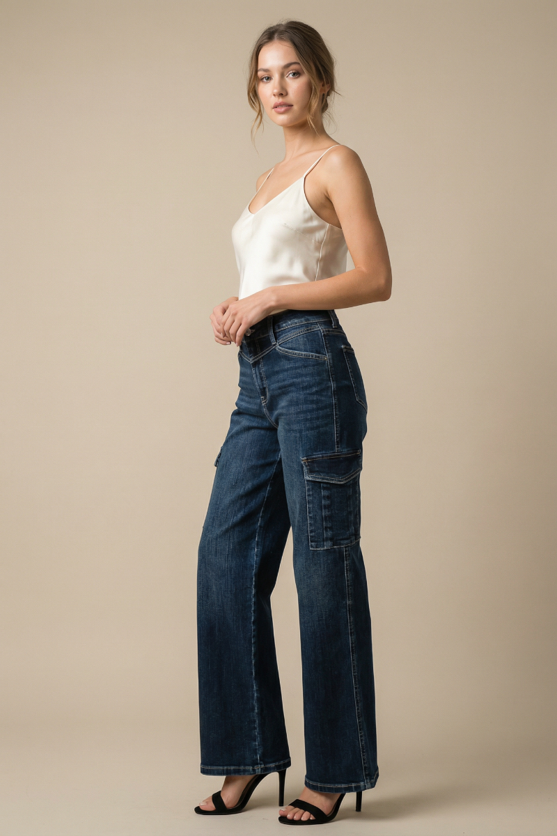 Lauren 90 Wide High Rise Wide Jeans