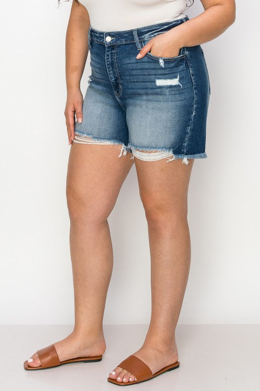 Peyton Plus High Rise Stretch Shorts