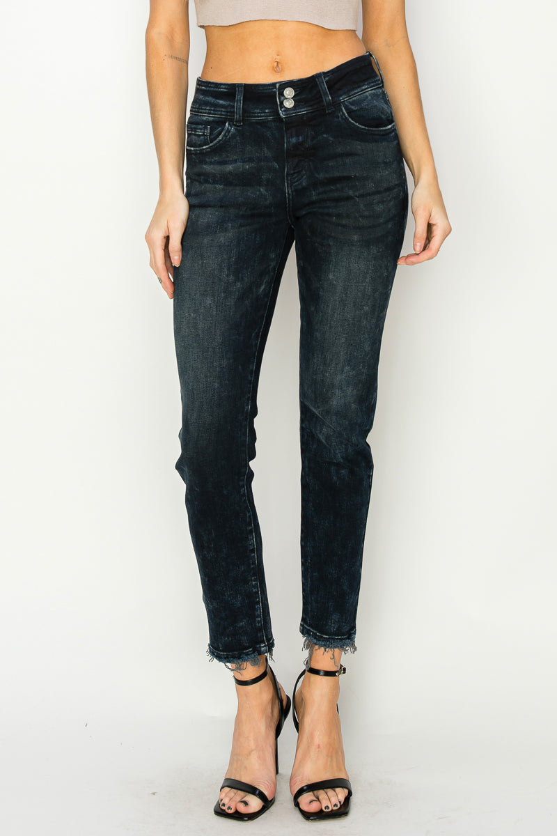 Thea Plus Mid Rise Cigarette Jeans
