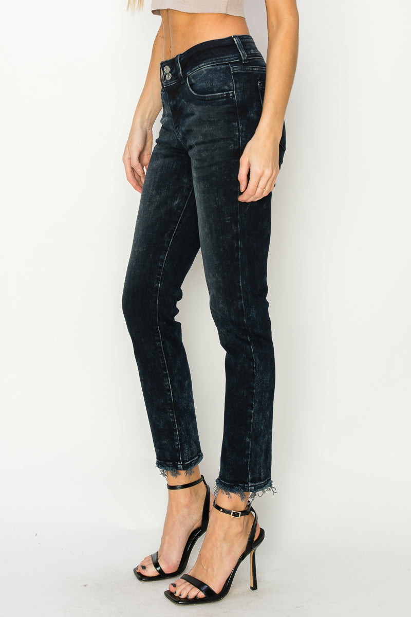Thea Plus Mid Rise Cigarette Jeans