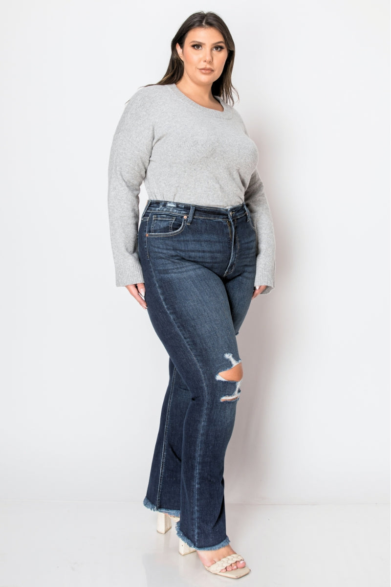 Leah Plus High Rise Western Boot Jeans