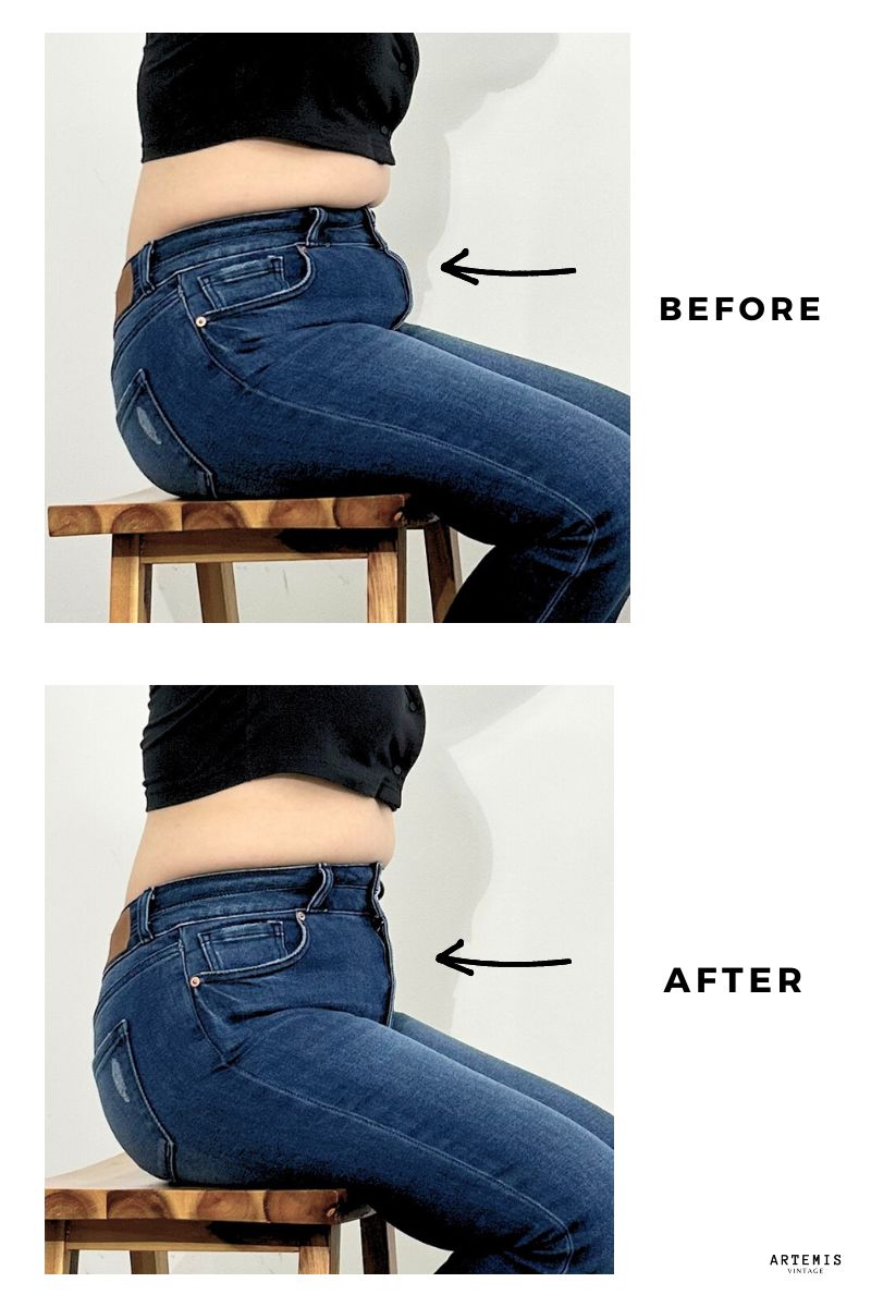 COLLE Corset ECO Friendly High Rise Crop Flare Jeans