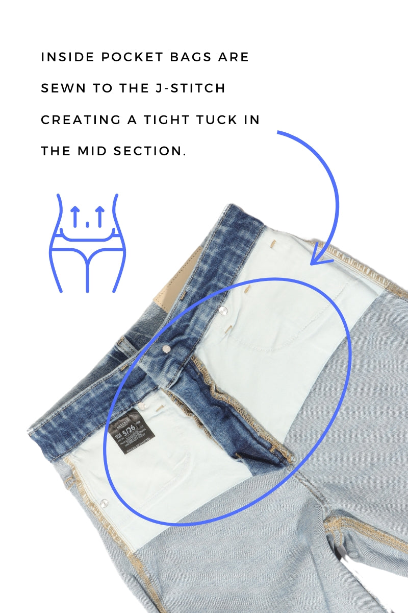 Tummy Control High Rise Palazzo Jeans
