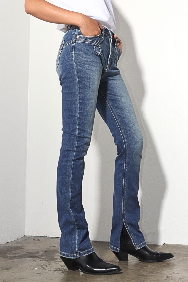 Tummy Control Western Y2K Bootcut Jeans