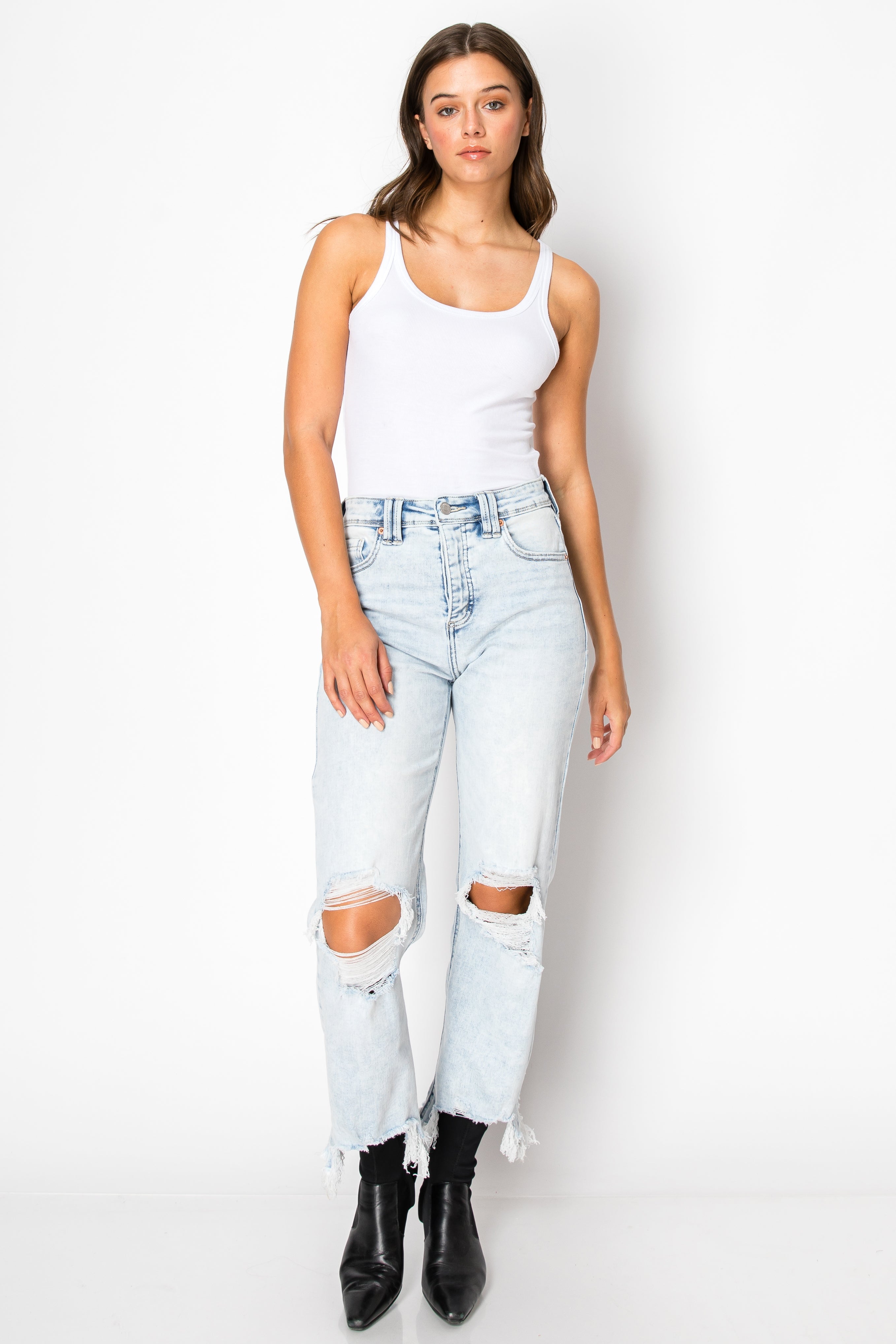 Raelynn Tummy Control High Rise Modern Wide Jeans
