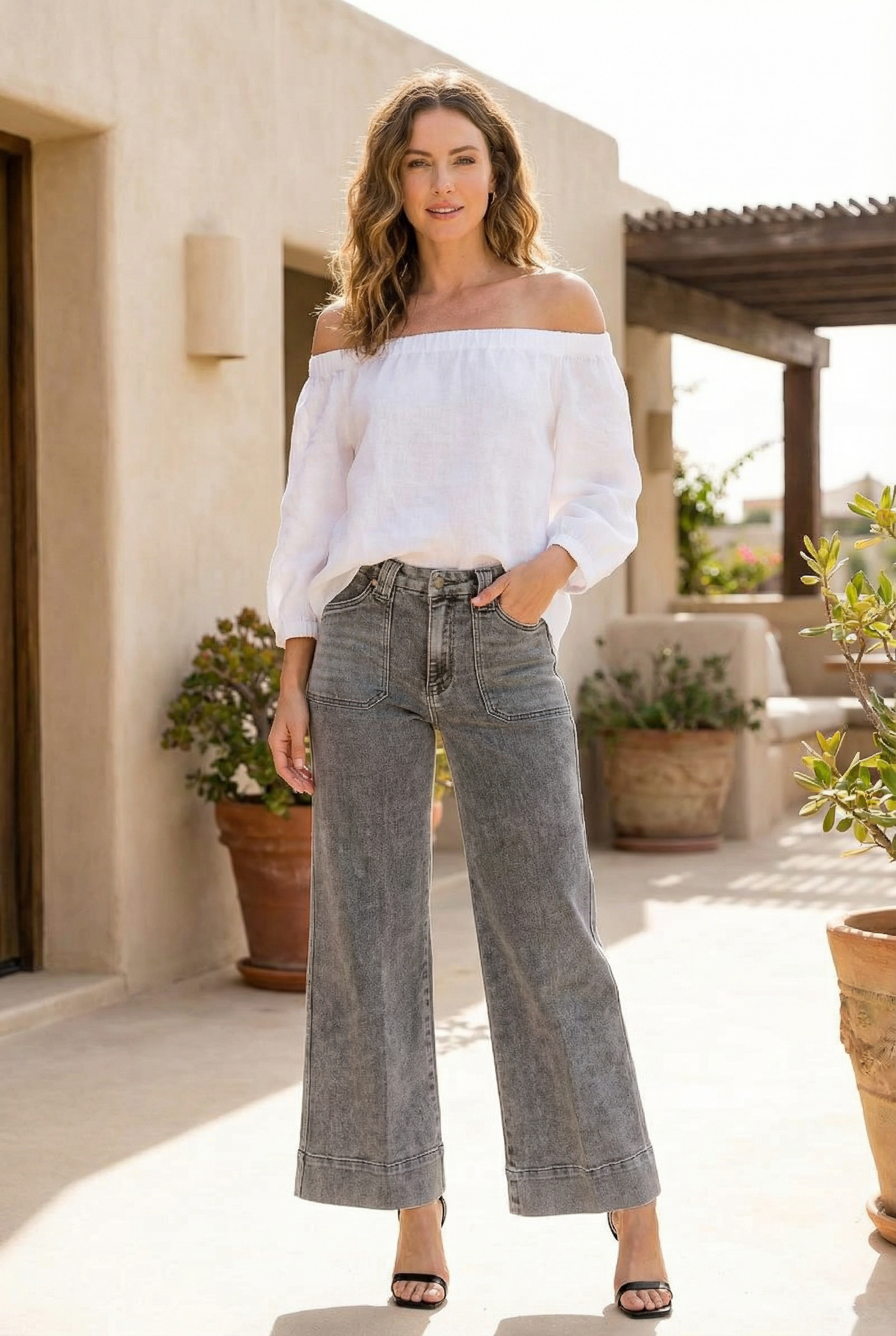 High Rise the Perfect Palazzo Jeans