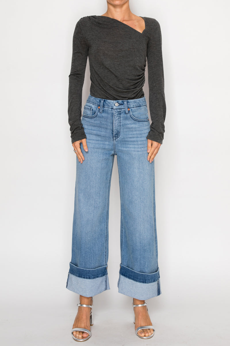 Audrey Tummy Control High Rise A-wide Jeans