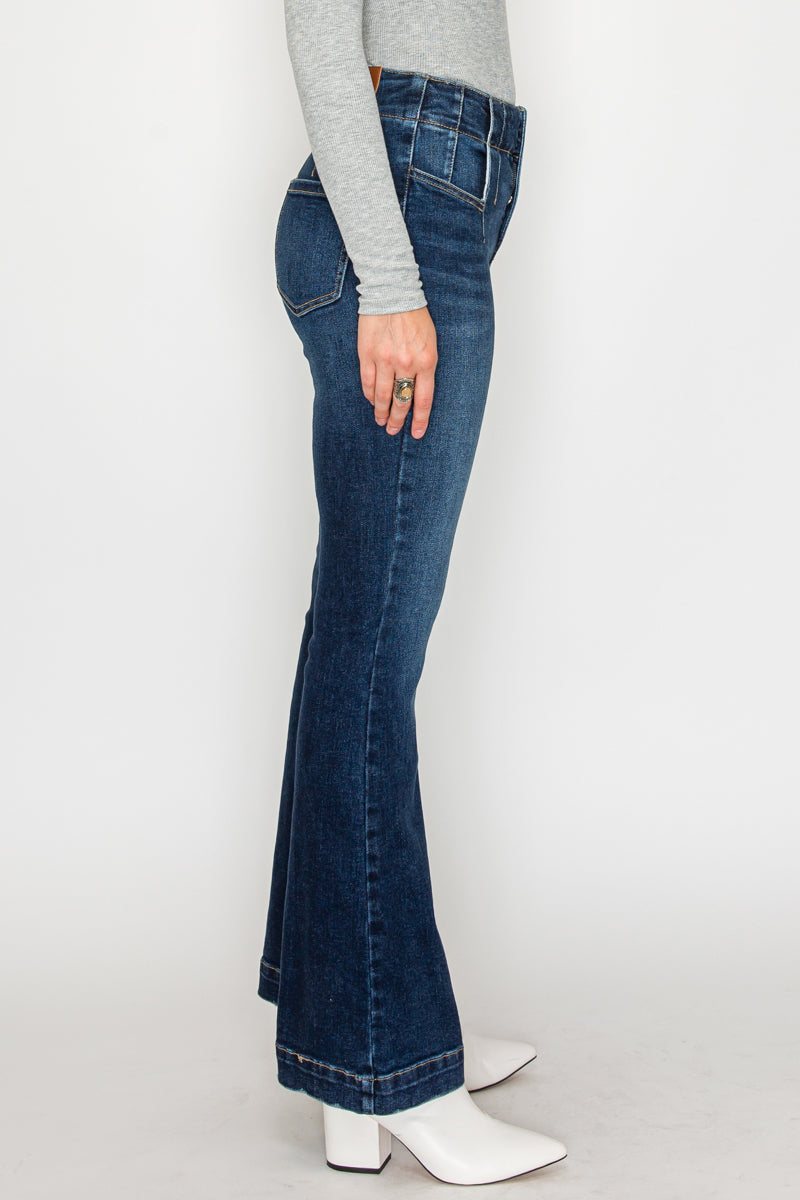 Daisy Tummy Control Hip Lifter High Rise Modern Flare Jeans