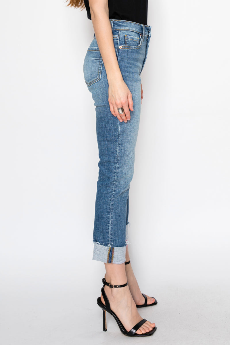 Colette Tummy Control High Rise Straight Leg Jeans