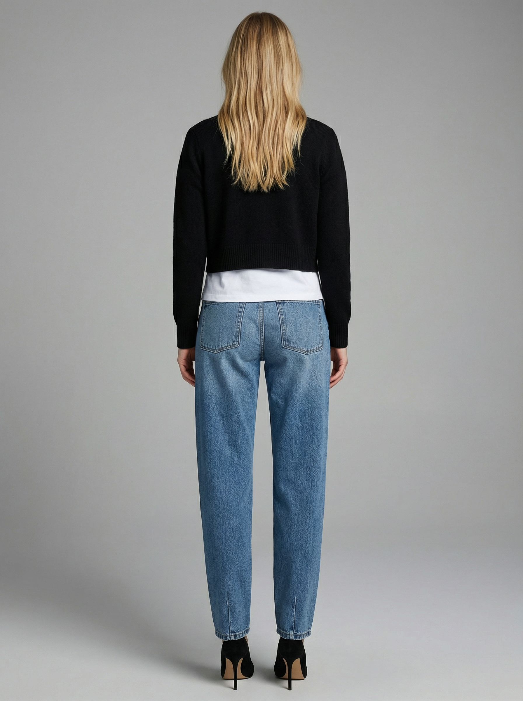 Lane Tapered Mid Rise Wide Baggy Jeans (Reg & Plus)