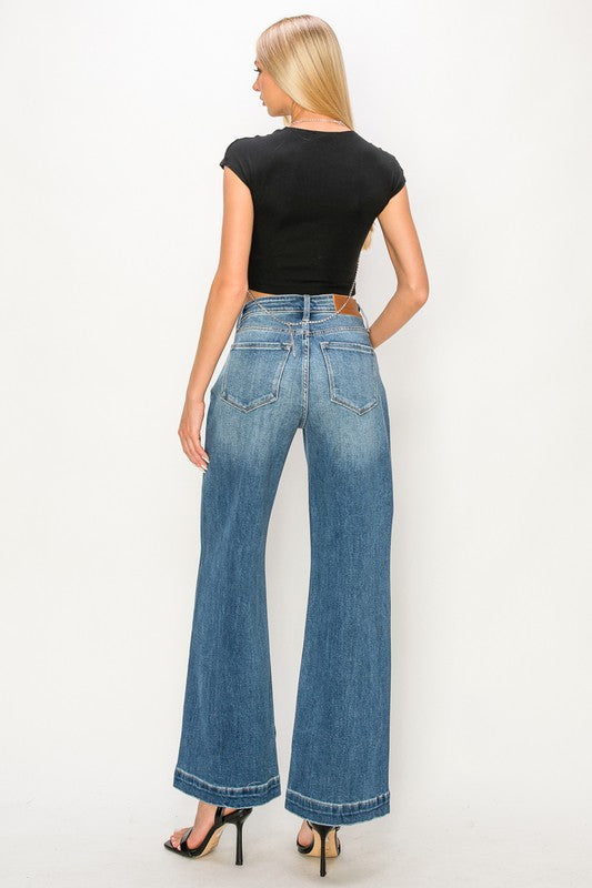 Hazel High Rise Relaxed Flared Leg Jeans