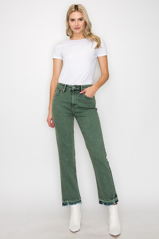 Elena Plus High Rise Straight Jeans