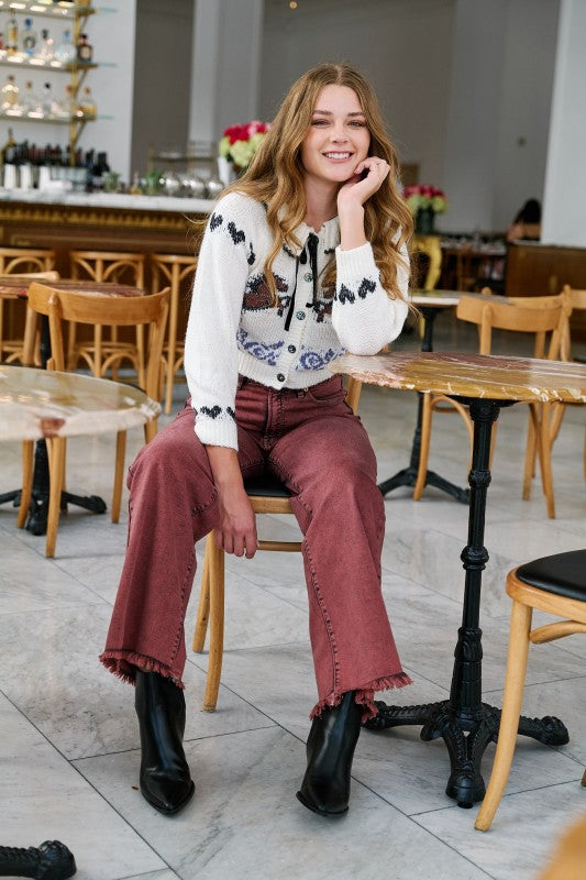Maya High Rise Flared Leg Jeans