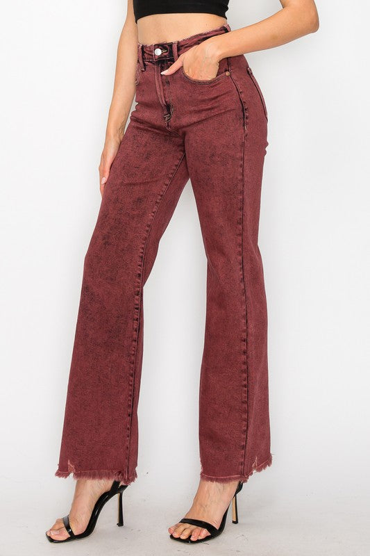Maya Plus High Rise Flared Leg Jeans