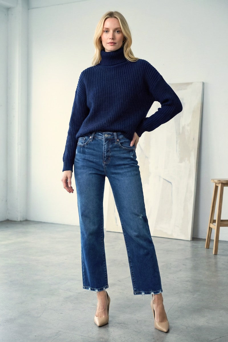 Tummy Control High Rise Straight Jean
