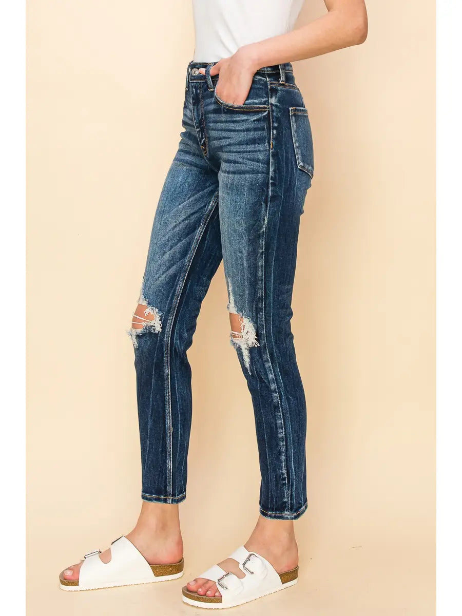 Ruby High Rise Stretch Ankle Cigarette Jeans