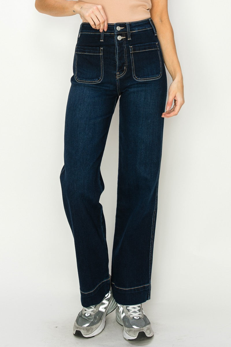 Ximena High Rise Modern Wide Jeans (Reg & Plus)
