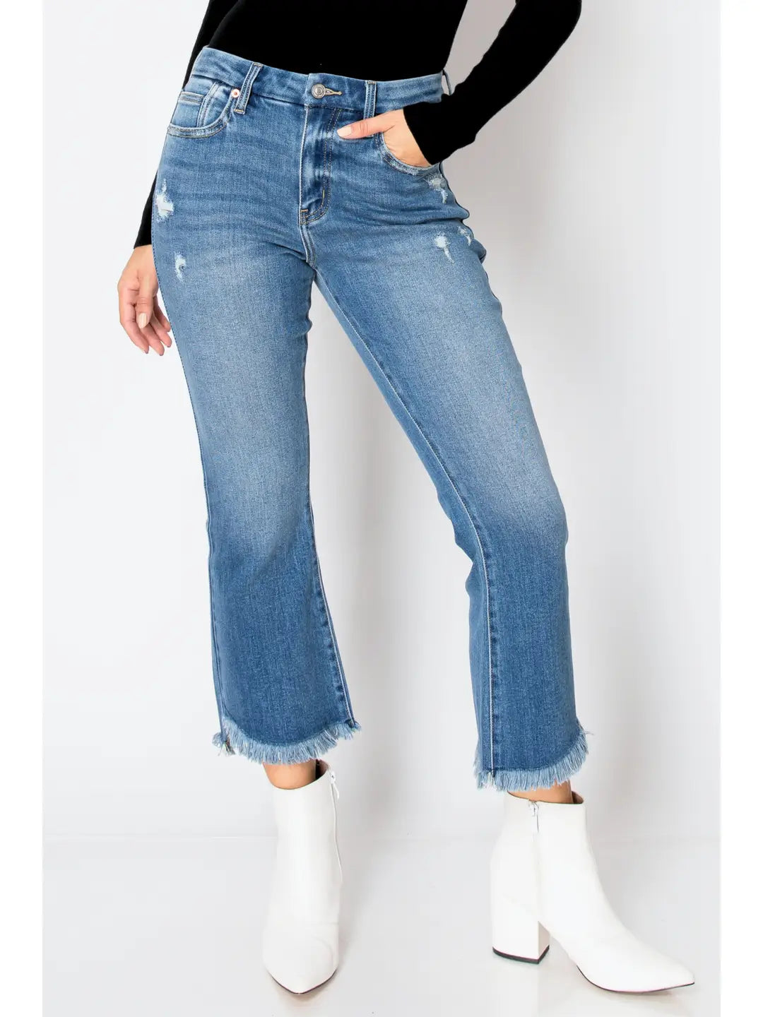 Eco Friendly Crop Flare Jeans