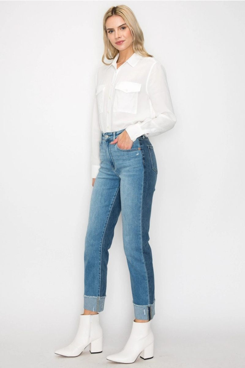 Alexandra High Rise Straight Jeans (Reg & Plus)