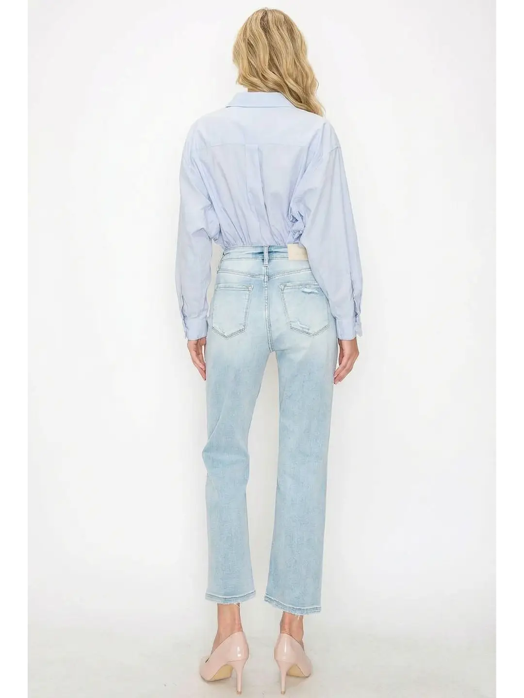 High Rise Straight Jeans