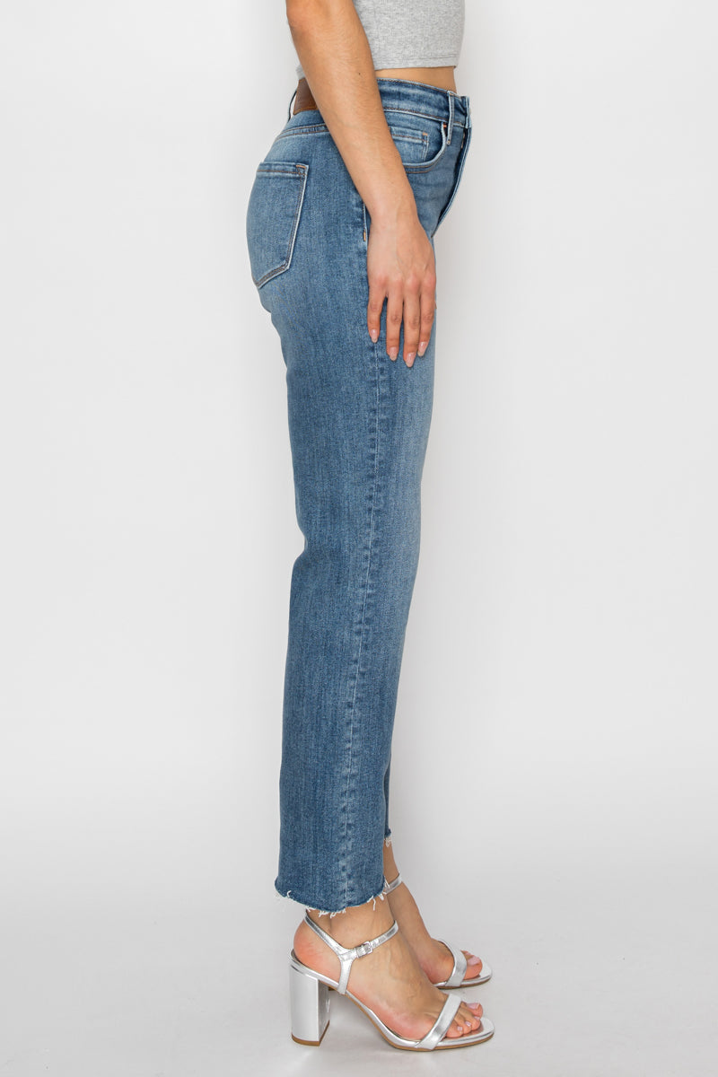 TUMMY CONTROL HIGH RISE STRAIGHT LEG JEANS
