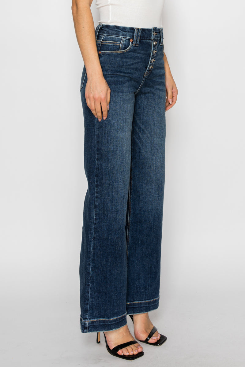 Cindy Tummy Control 90's Vintage Stretch Wide Jeans