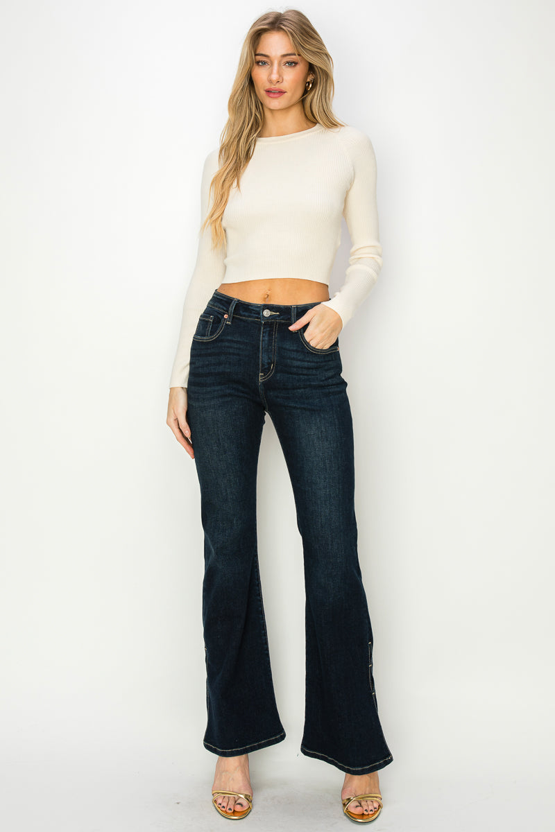 HIGH RISE FLARE JEANS – Artemis Vintage