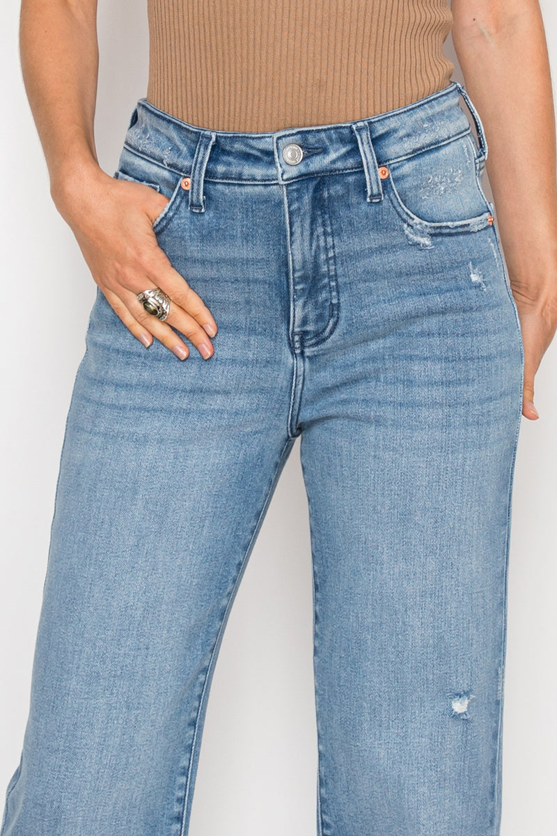 TUMMY CONTROL HIGH RISE STRAIGHT JEANS