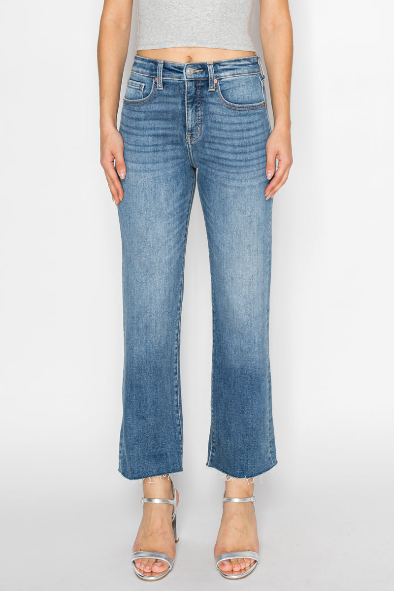 TUMMY CONTROL HIGH RISE STRAIGHT LEG JEANS