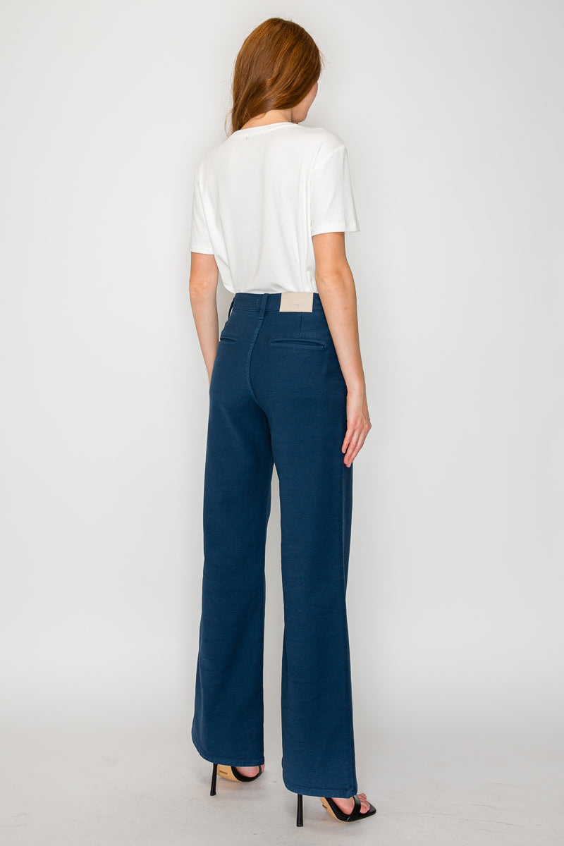 TUMMY CONTROL HIGH RISE WIDE FLARE PFD JEANS