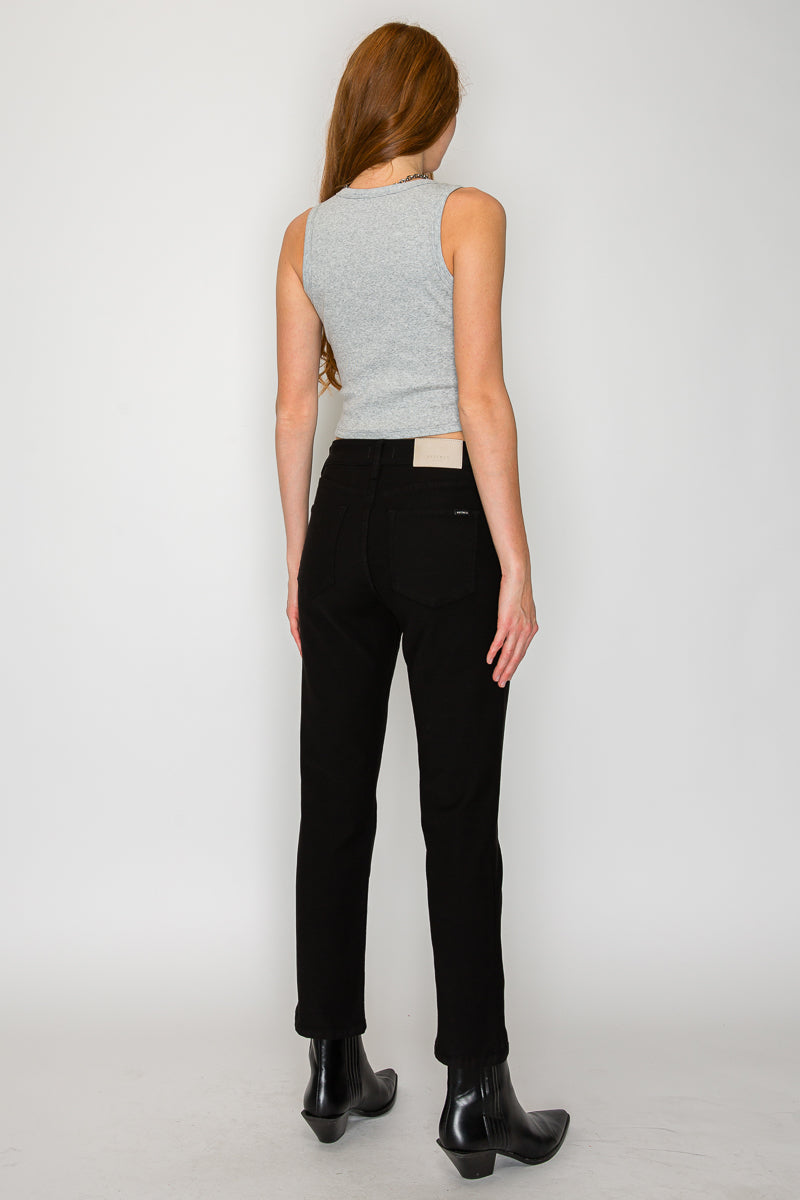 TUMMY CONTROL HIGH RISE ANKEL SLIM STRAIGHT PFD JEANS