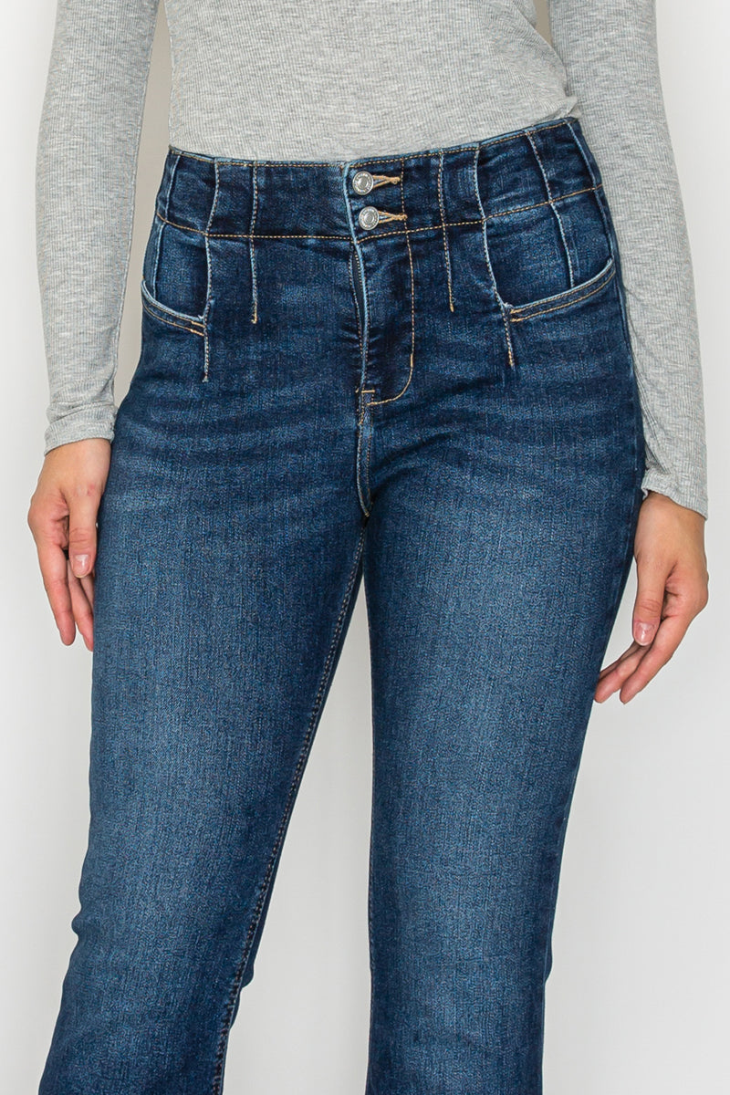 TUMMY CONTROL + HIP LIFTER HIGH RISE MODERN FLARE JEANS