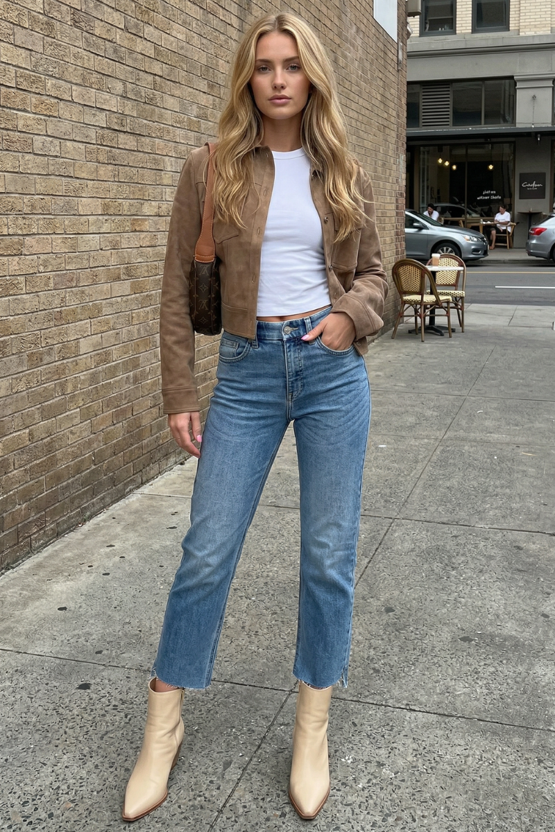 Cecilia Tummy Control High Rise Slim Straight Jeans