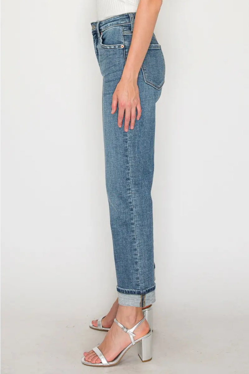 Sabine Tummy Control High Rise Slim Straight Jeans