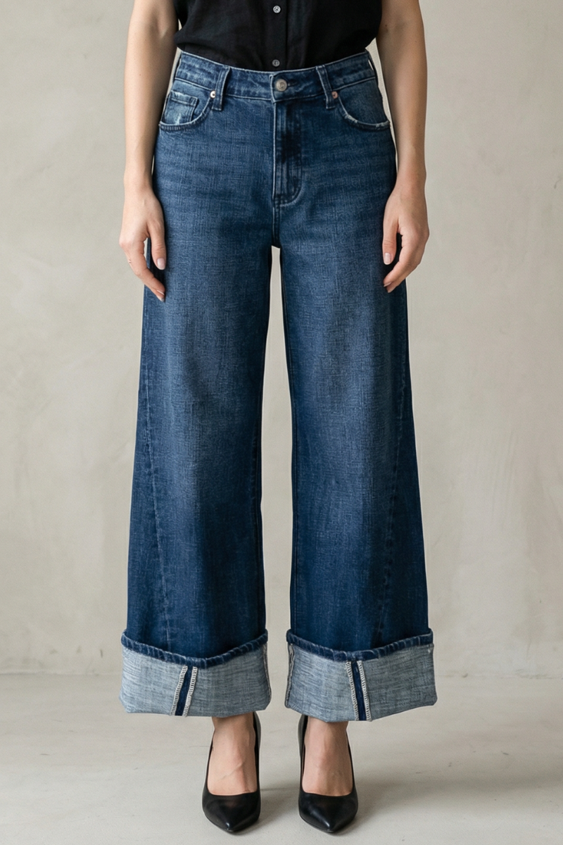 Athena Inseam Transfer High Rise A-Wide Jeans