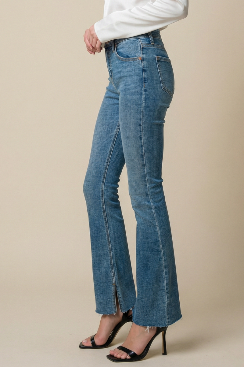 Paisley High Rise Flare Jeans