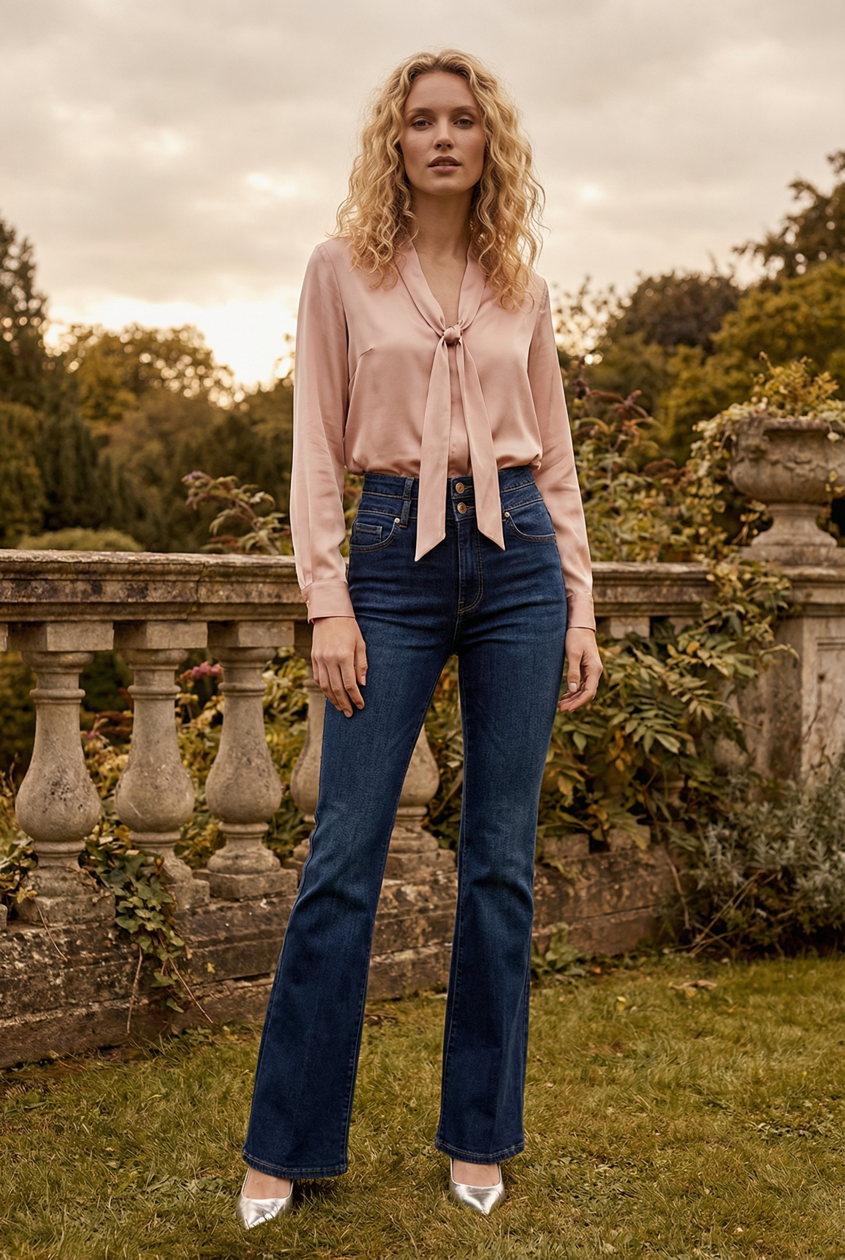 JULIA *Tummy Control* DOUBLE BUTTON High Rise Bootcut Jeans