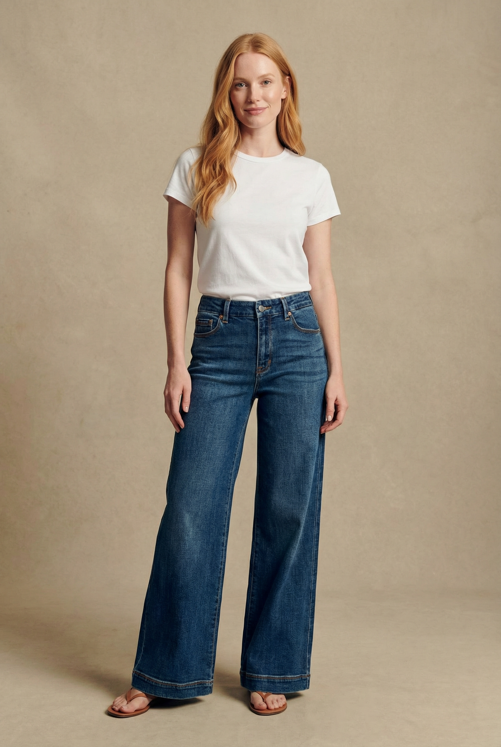 Relaxed High Rise Palazzo