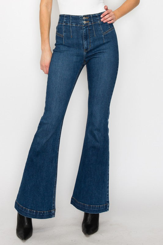 Ashley Modern Flare Jeans | Ashley High Waist Jeans | Artemis Vintage