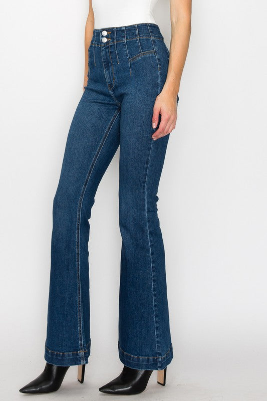 Ashley Modern Flare Jeans | Ashley High Waist Jeans | Artemis Vintage