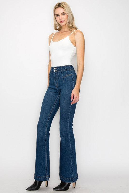 Ashley Modern Flare Jeans | Ashley High Waist Jeans | Artemis Vintage