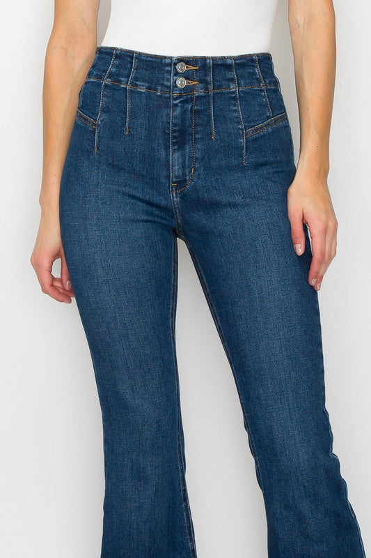 Ashley Modern Flare Jeans | Ashley High Waist Jeans | Artemis Vintage